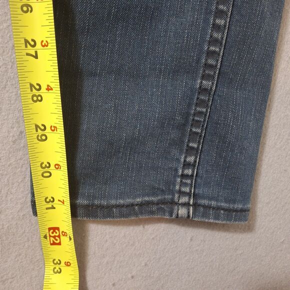 Levis 510 Jeans Mens 32x32 Blue Slim Straight Mid Rise Dark Wash Stretch Denim - Picture 6 of 13